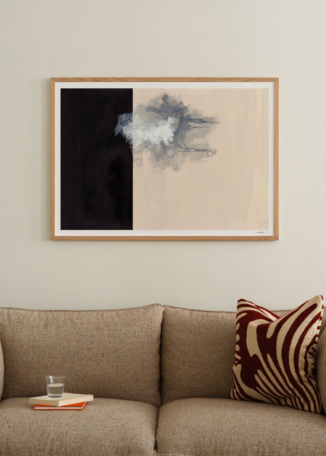 The Poster Club Art Prints Black and Pink Poster 30x40 rosa
