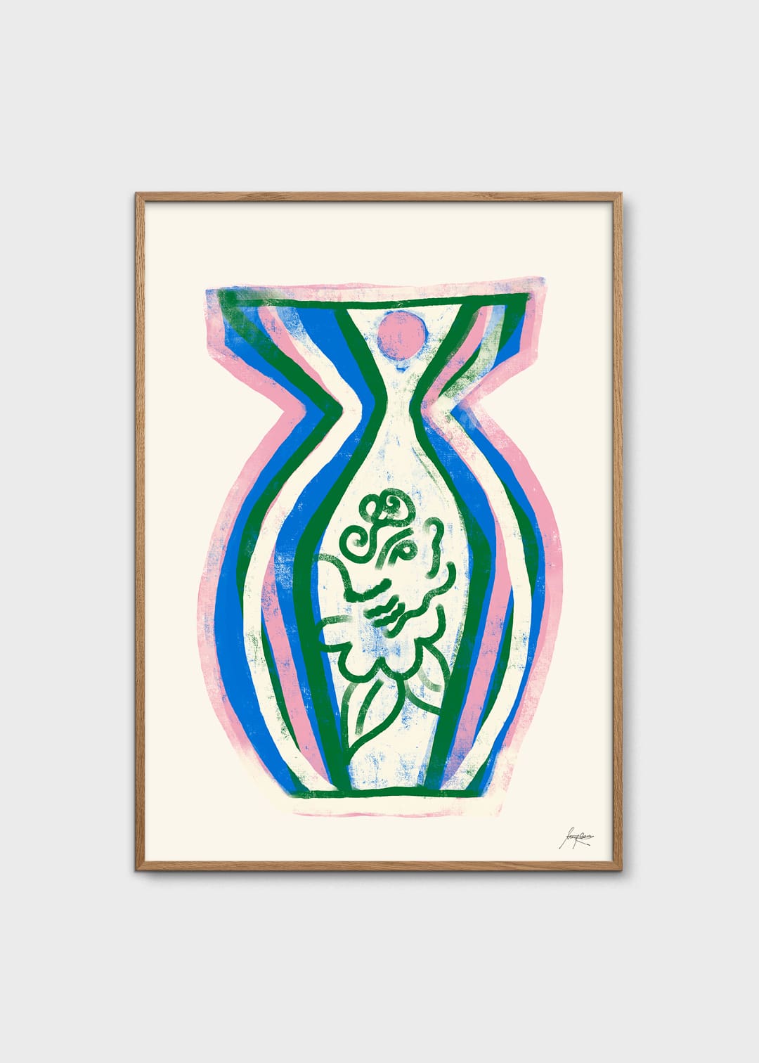 The Poster Club Art Prints Summer Vase 02 Poster 30x40 cm Vase
