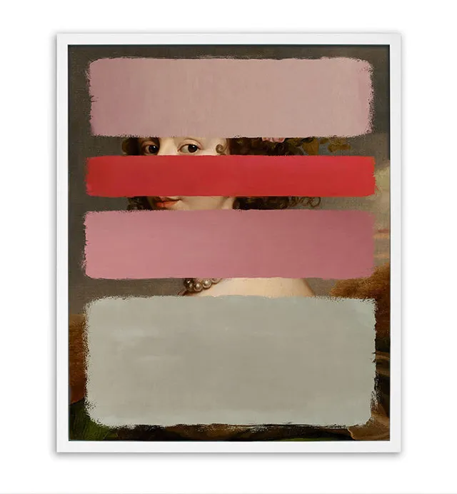 Mineheart Colours Red & Pink Wandbild Original 81x66cm