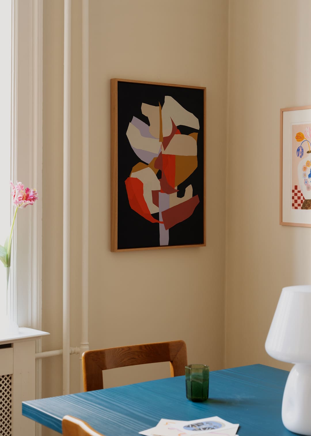The Poster Club Blooming Leinwand 30x40 cm beige gerahmt