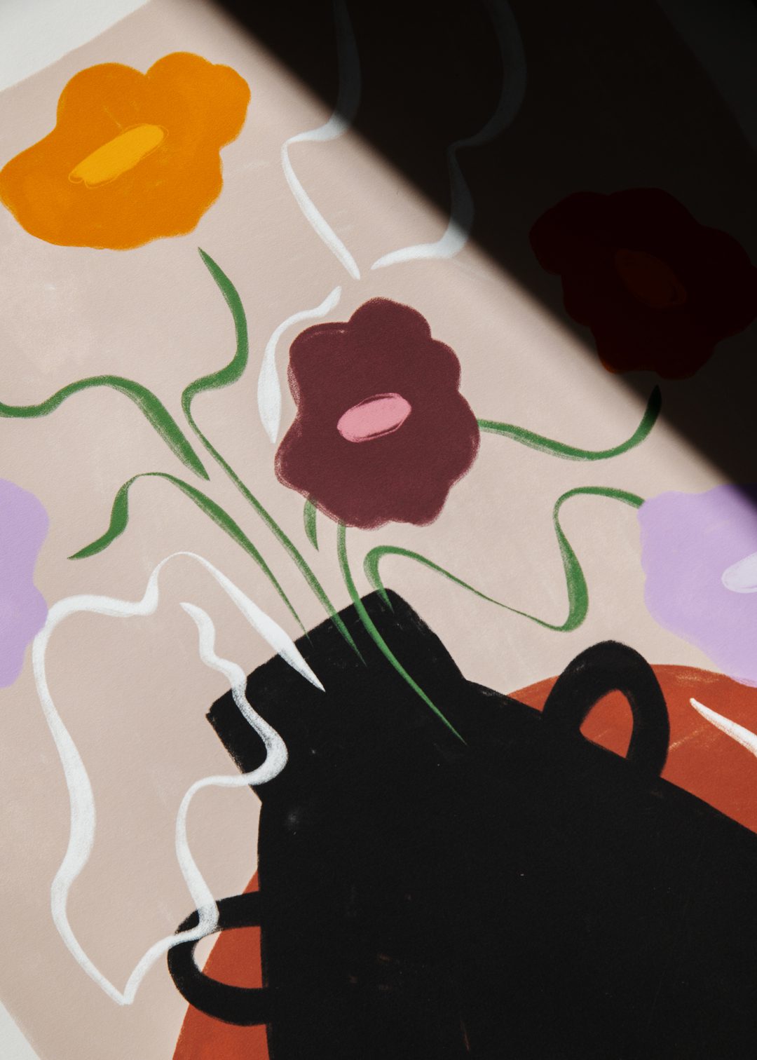 The Poster Club Petunias Kunstdruck 30x40 cm Beige Botanik