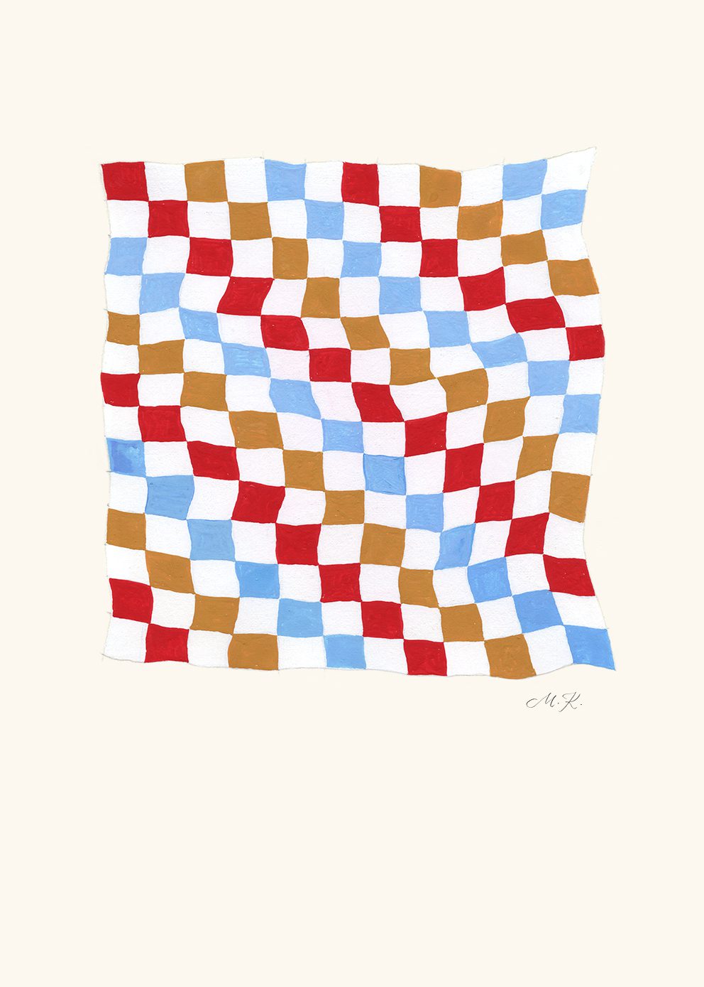 The Poster Club Tern No. 4 Poster 30x40 cm blau orange