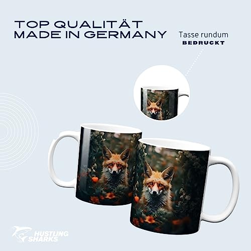 Hustling Sharks Tasse Der einsame Fuchs Kaffeetasse 330 ml