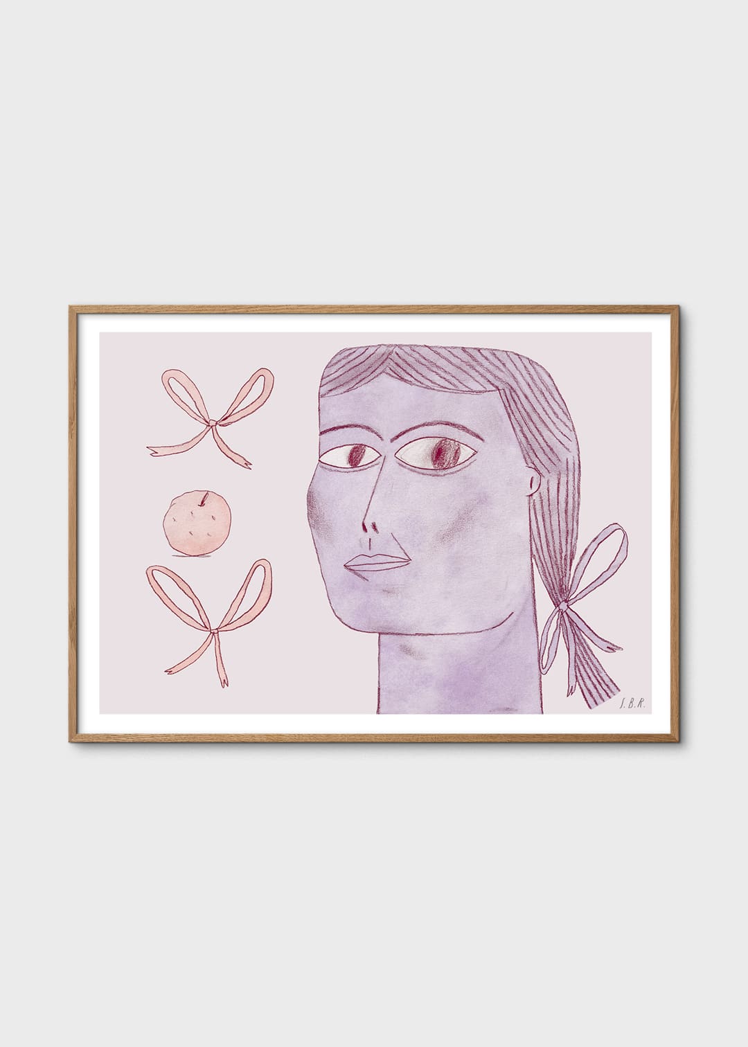 The Poster Club Bow Lady Poster 30x40 cm lila figurativ