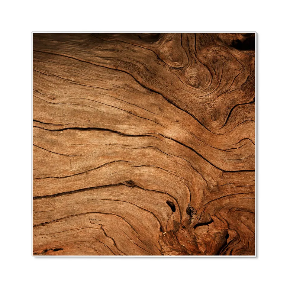 Banjado Magnettafel Trockenes Holz 50x50 cm Magnetpinnwand Stahl