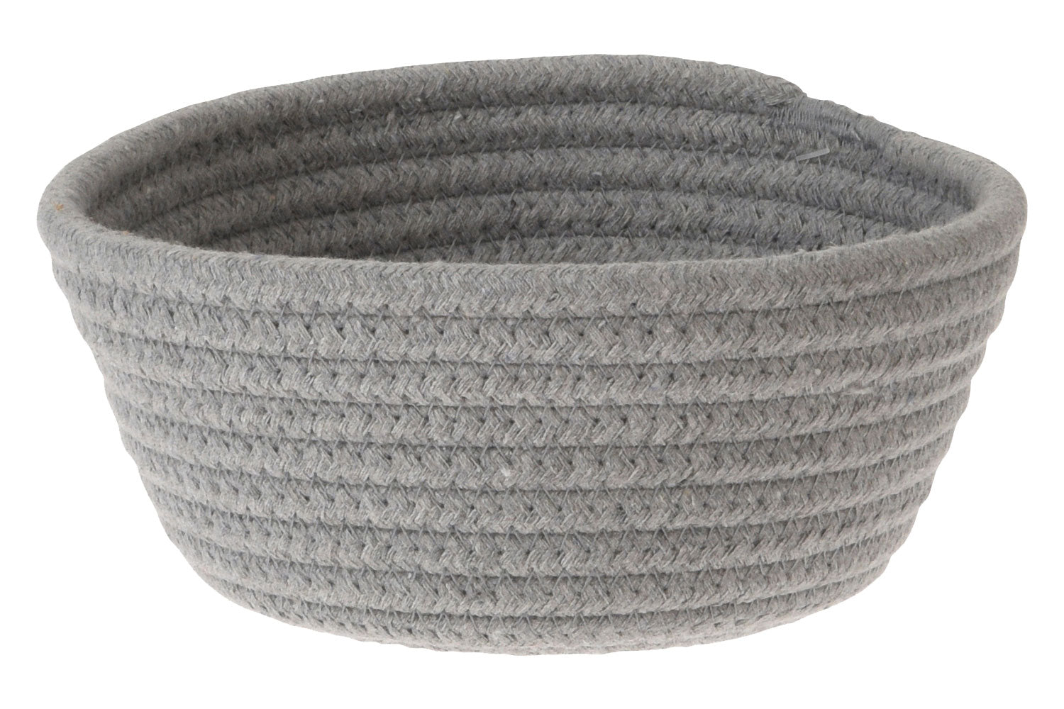 LS-LebenStil Odense Aufbewahrungskorb Grau 18cm Baumwolle