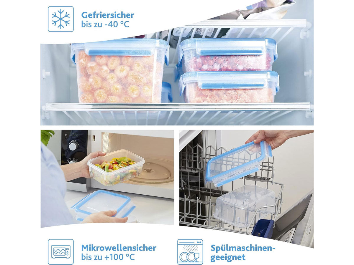 LS-LebenStil Clip & Lock Frischhaltedose 1400ml mit Deckel luftdicht