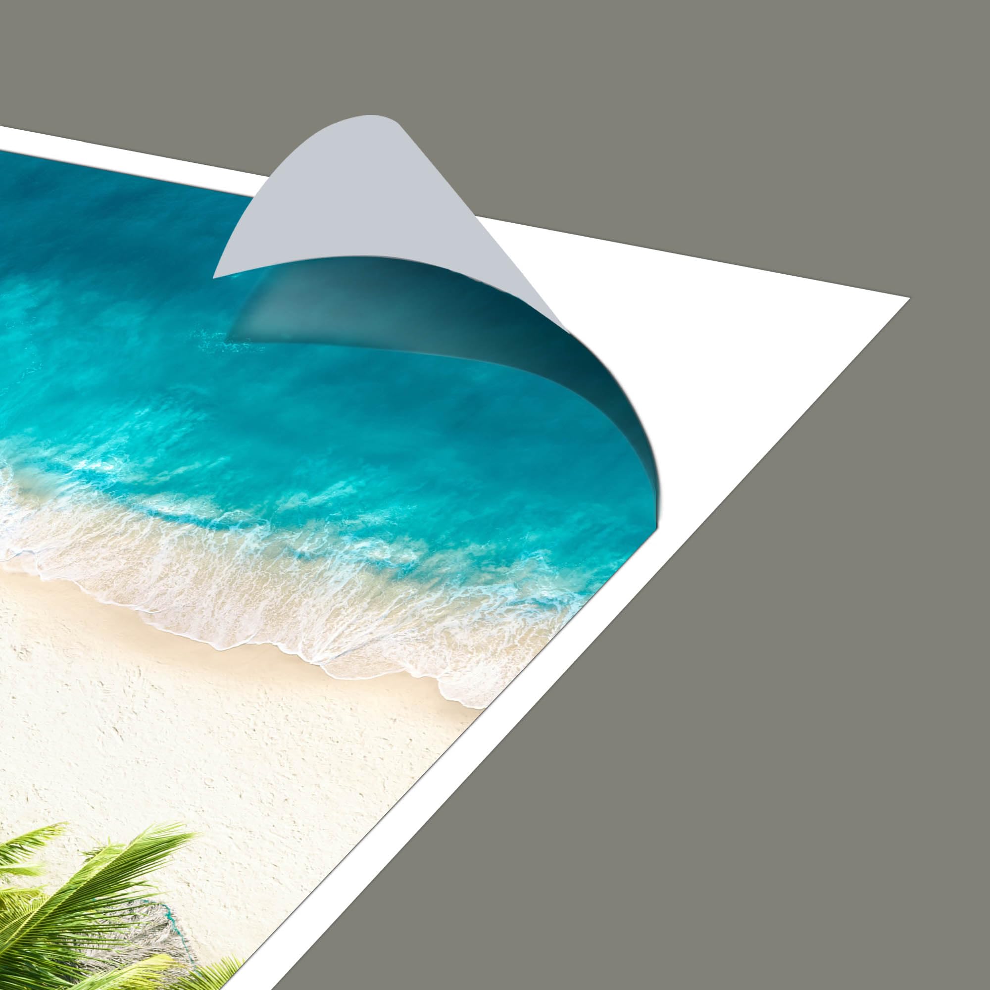 Banjado Möbelfolie Tischfolie Strandtag 55x55 selbstklebend
