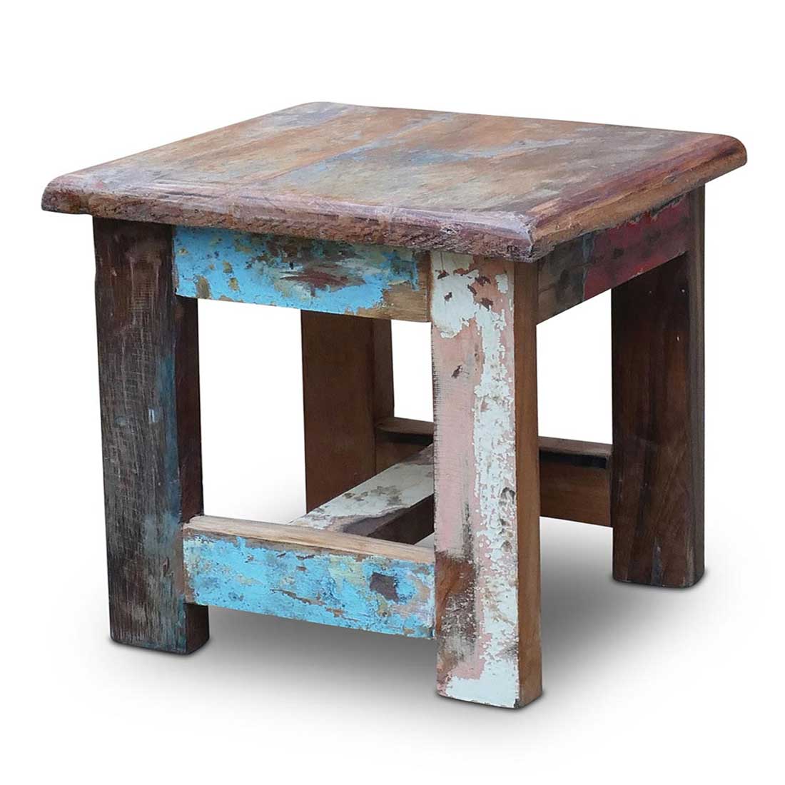 LS-LebenStil Möbel & Wohnen Fußhocker Tritthocker Holz 28cm Fundholz