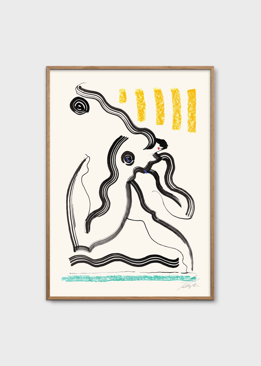 The Poster Club Discus Poster 30x40 cm abstrakt farbig