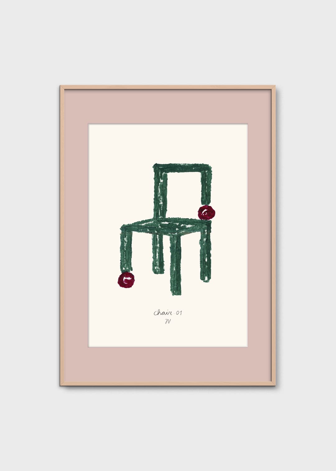 The Poster Club Chair 01 Poster A4 Figurativ
