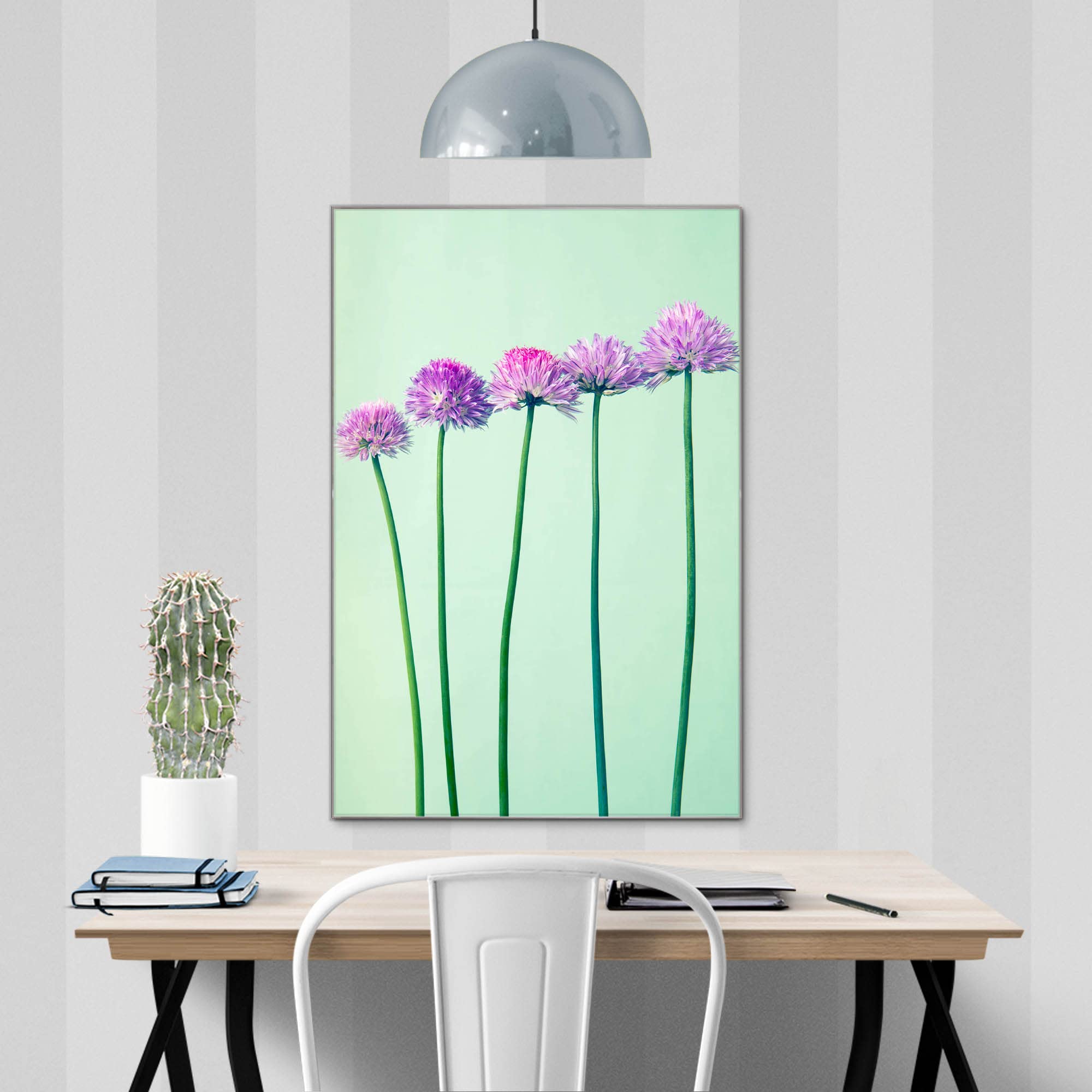 Banjado Magnettafel Klee in Reihe Glasboard 60x40cm Blumen