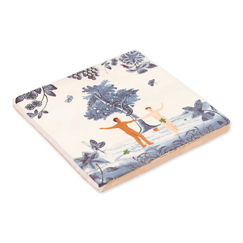 Storytiles Delft Blue Adam & Adam Wandfliese 10x10 cm Liebe