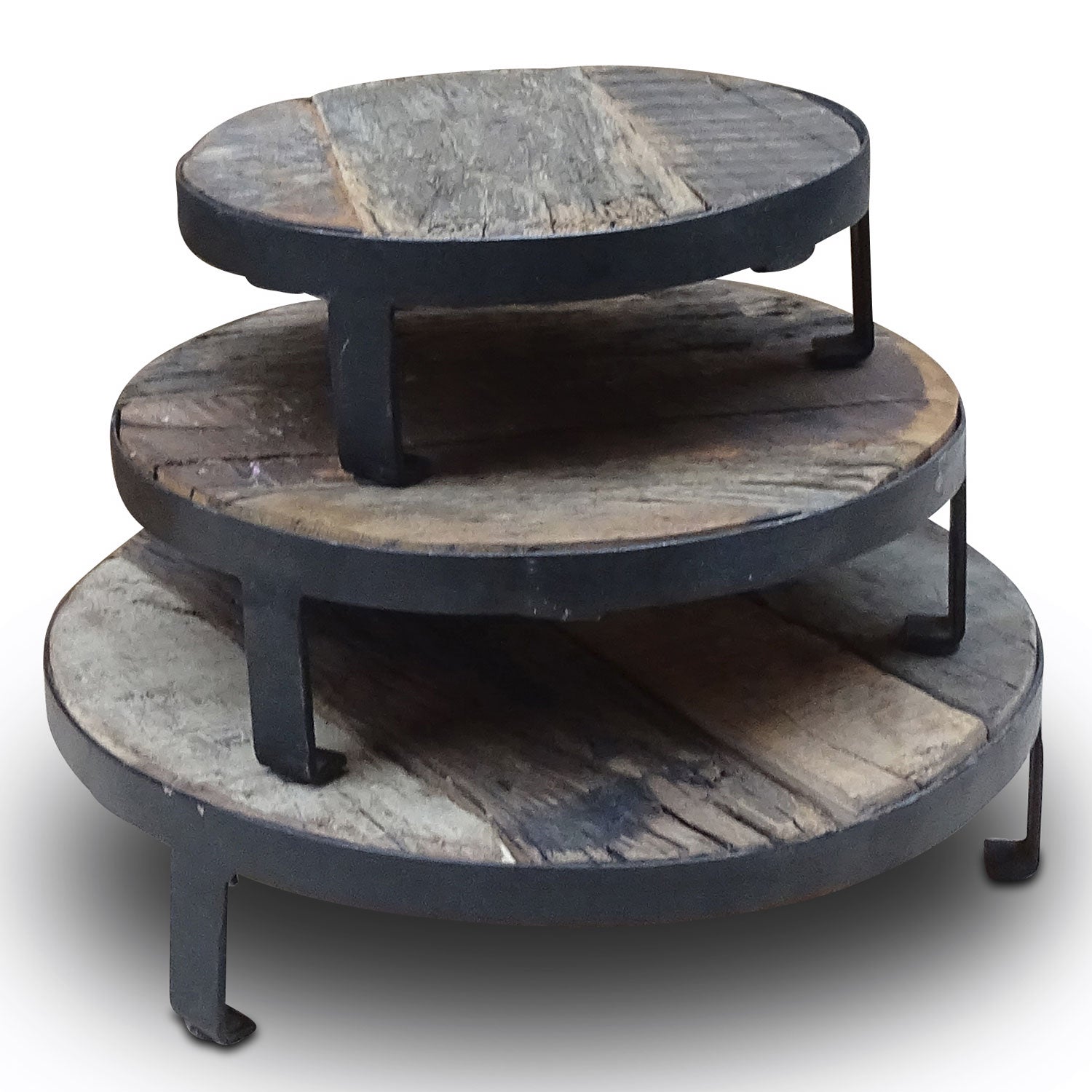 LS-LebenStil Küche & Haushalt Dehli Pflanzenhocker Holz 30cm Braun