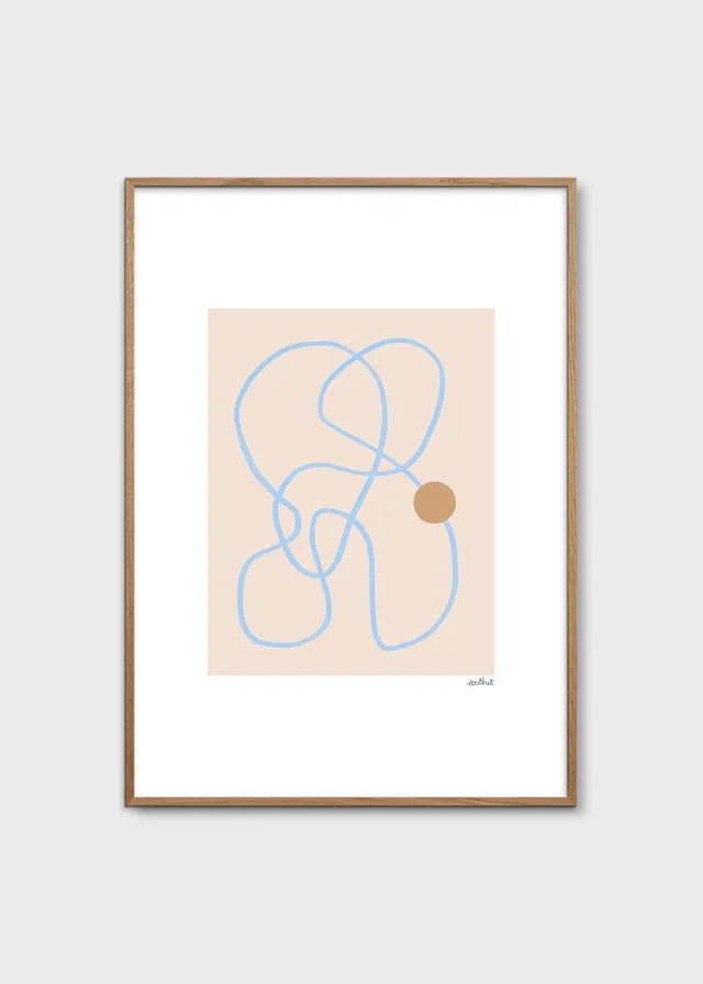 The Poster Club Play Poster 30x40 cm blau-rosa