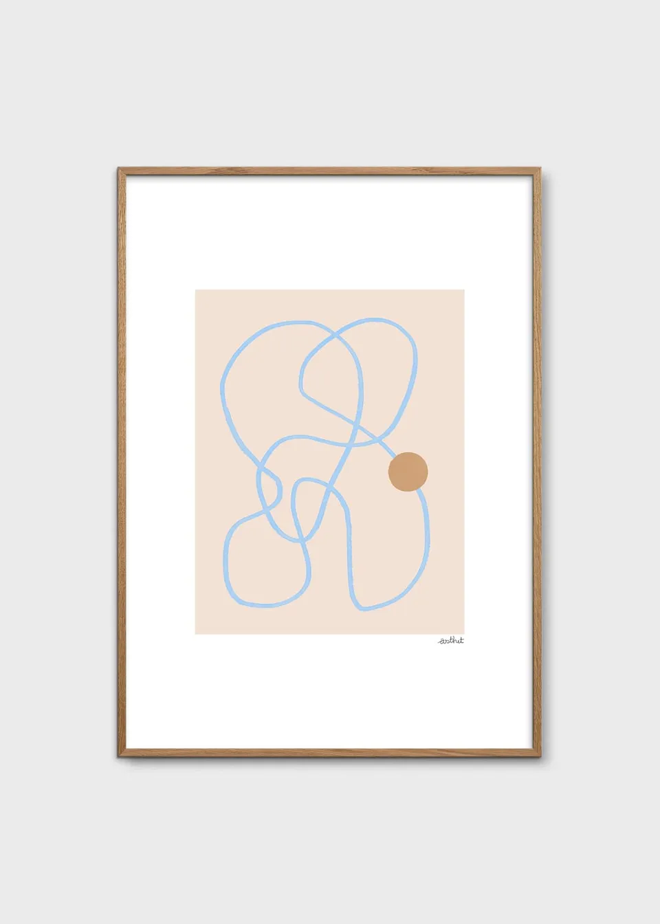 The Poster Club Play Poster 30x40 cm blau-rosa