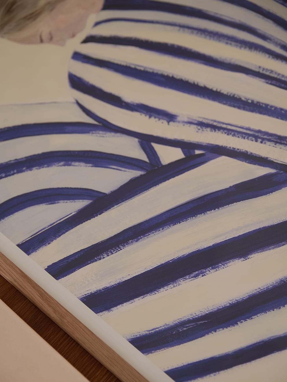 The Poster Club Blue Stripe At Concorde Poster 30x40 blau
