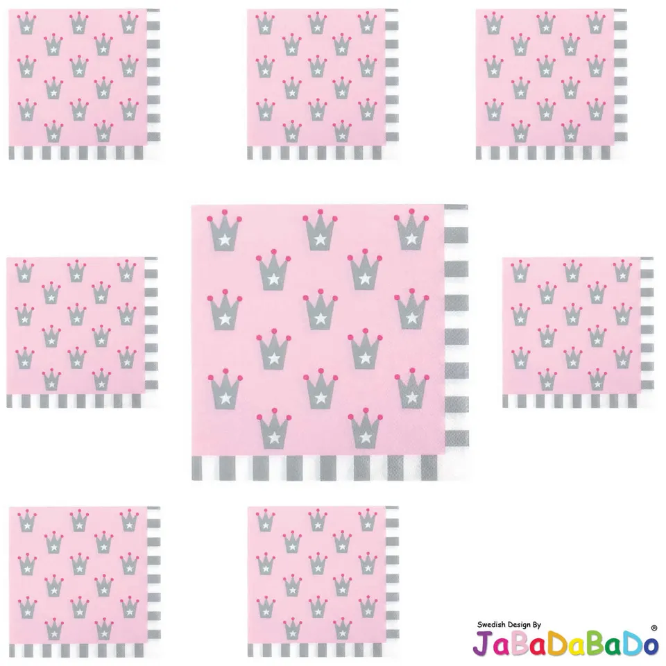 JaBaDaBaDo Z17188 Servietten Rosa Prinzessin 20 Stück