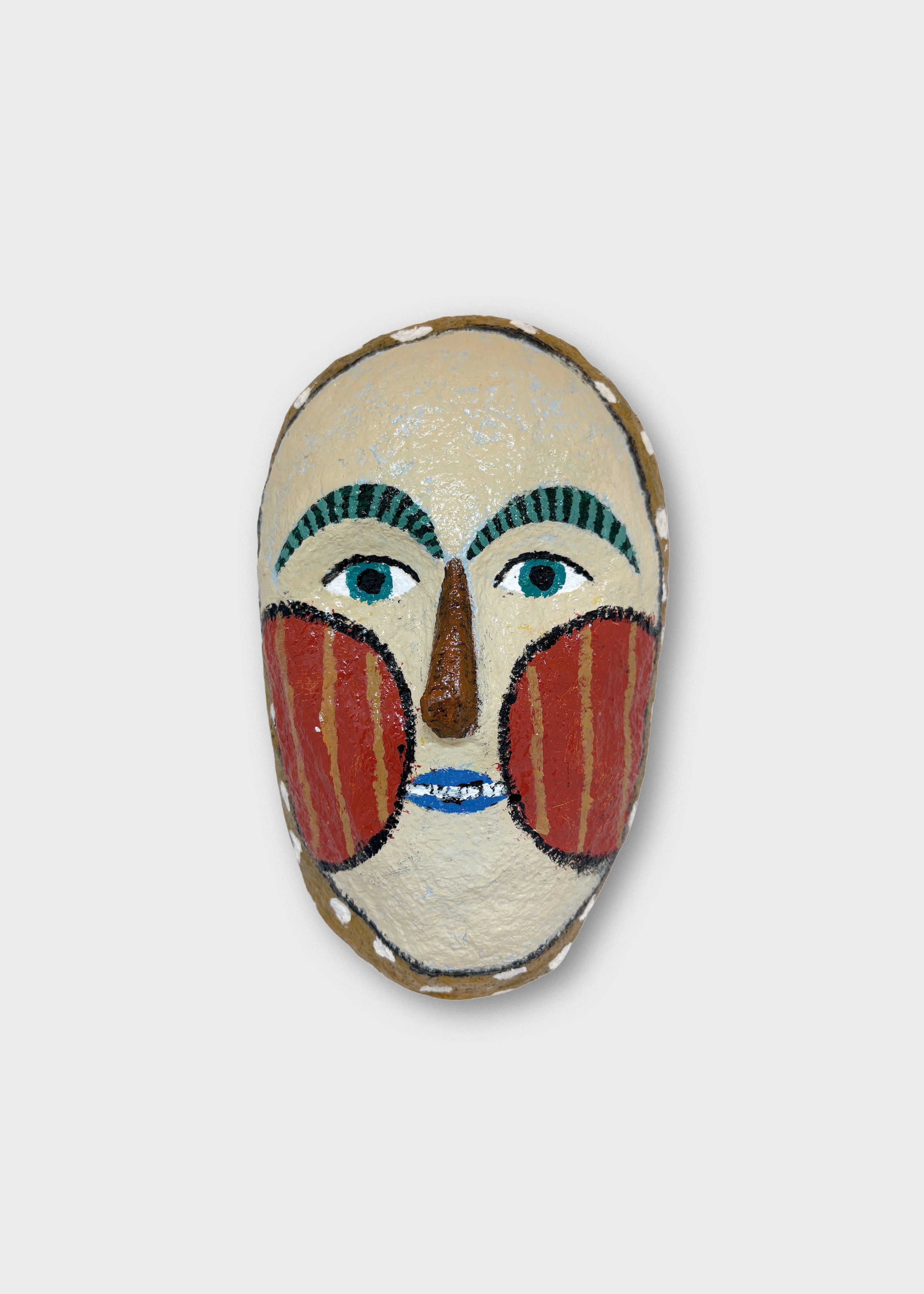 The Poster Club Art Prints Mask No. 275 Wandobjekt 13x21 cm beige