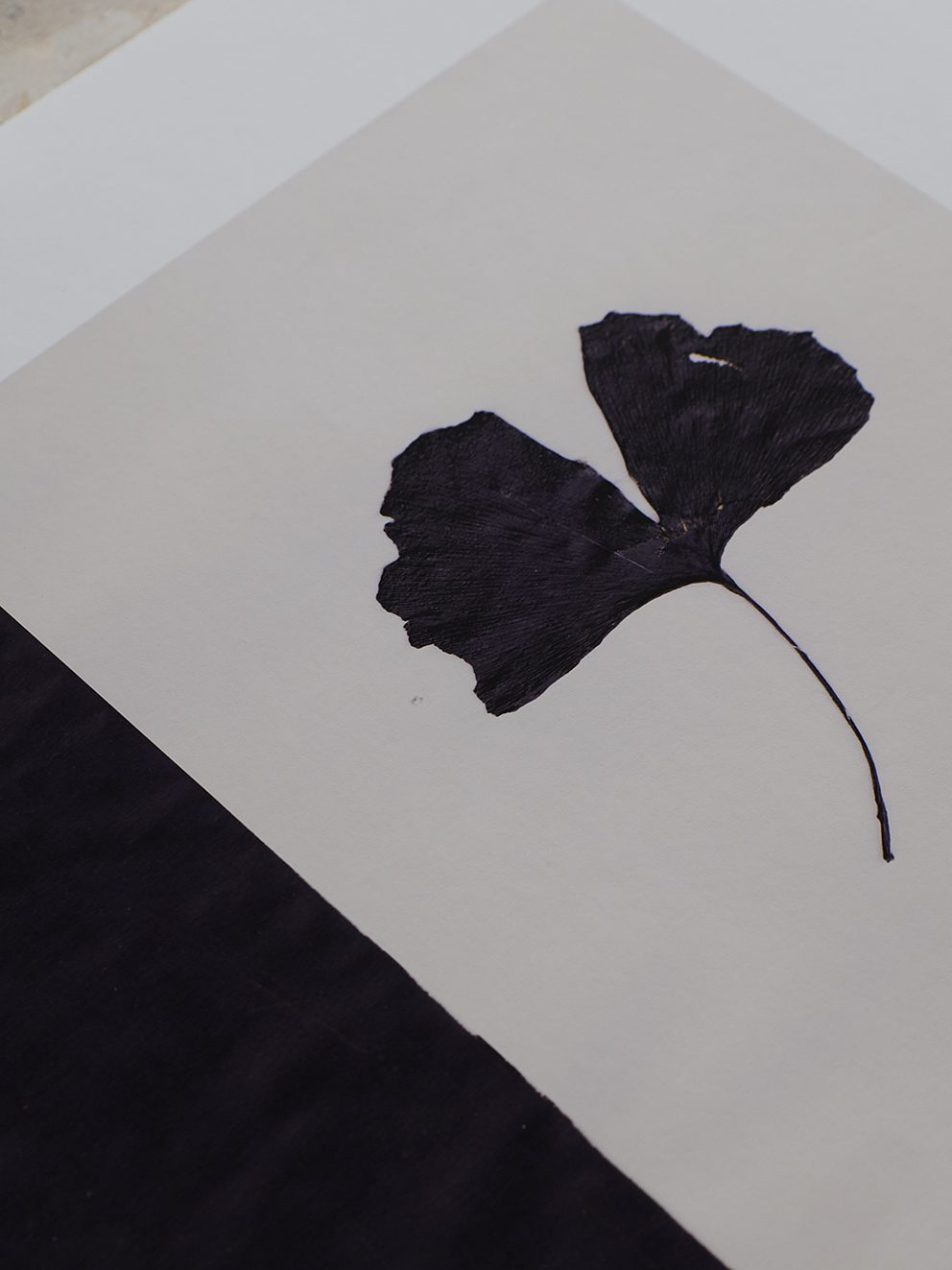 The Poster Club Art Prints Black Ginkgo Poster 30x40 schwarz