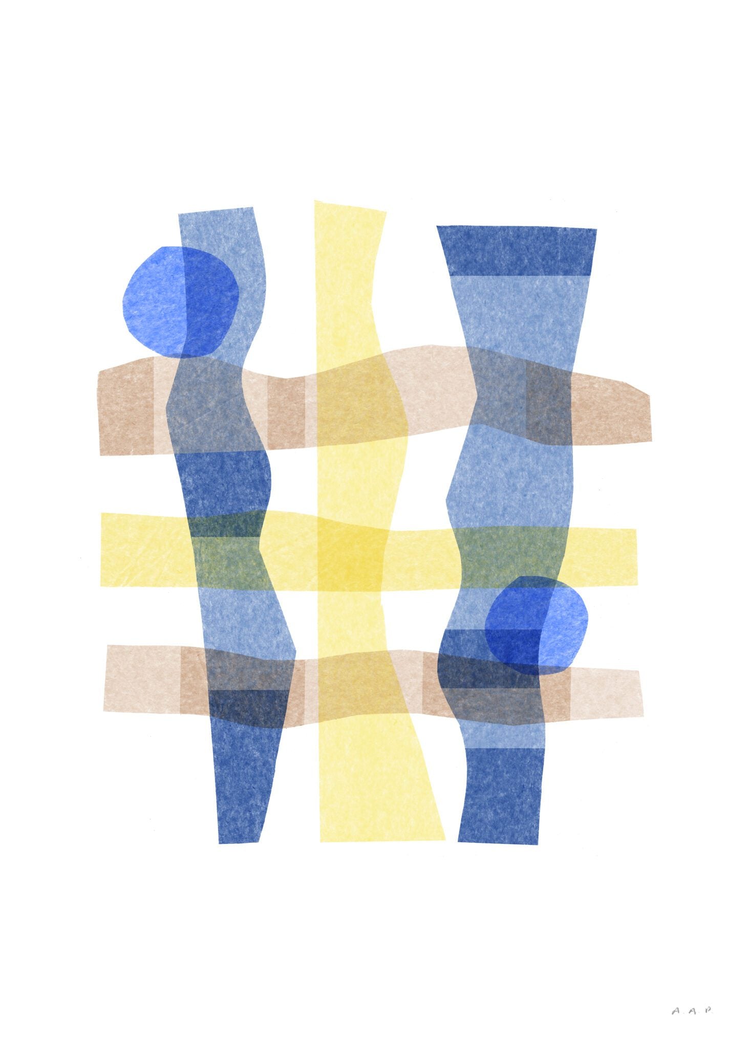 The Poster Club Criss Cross Kunstdruck 30x40 cm geometrisch