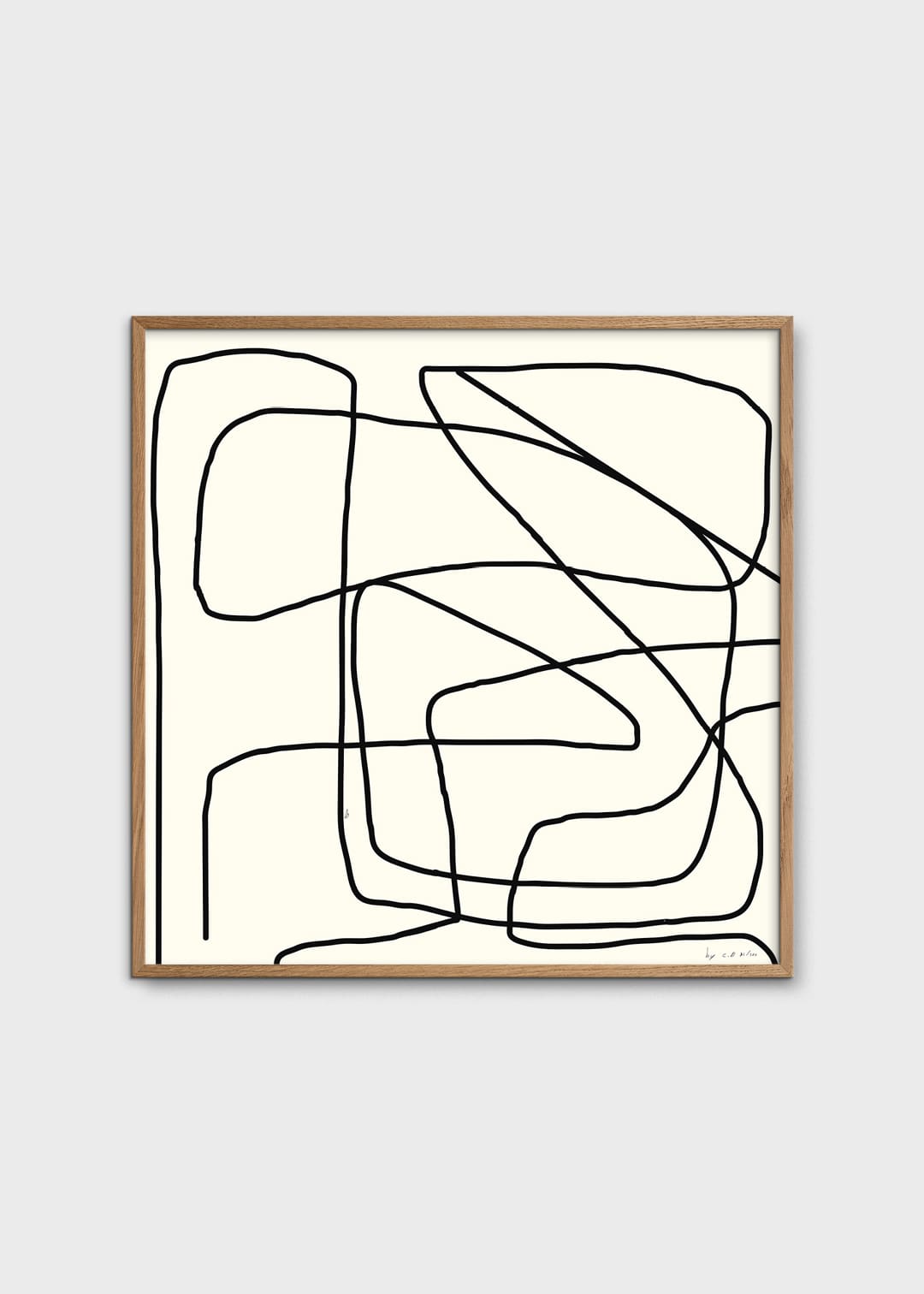 The Poster Club Wall Objects Object 04 Kunstdruck 50x50 beige