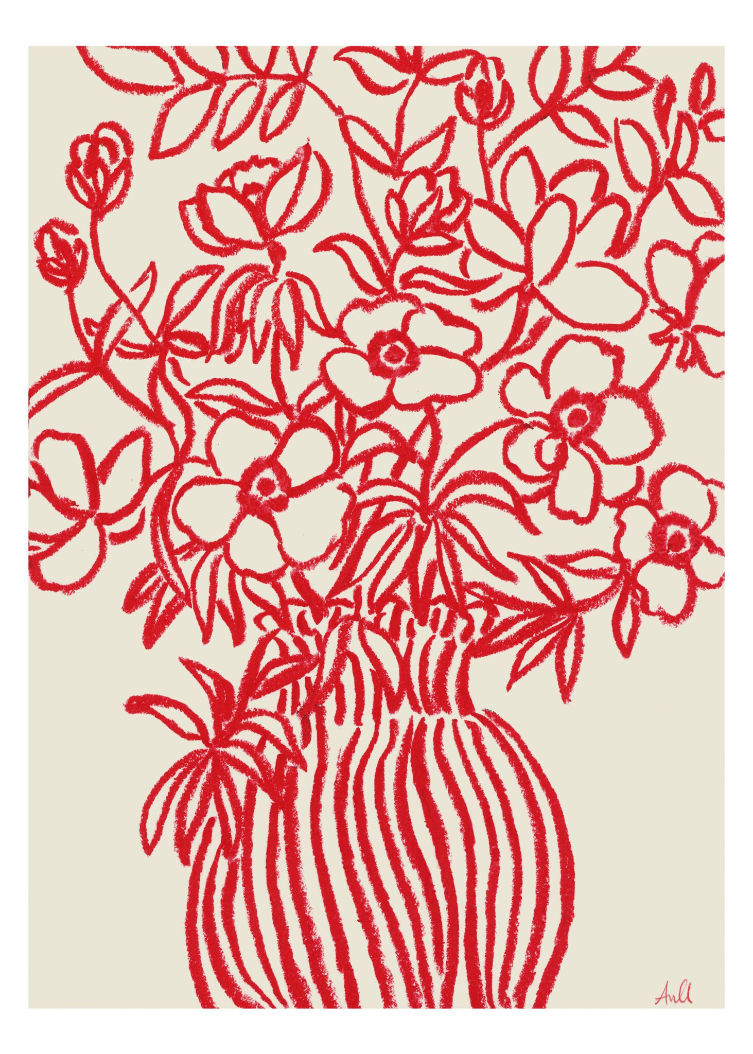 The Poster Club Poppy Studies I Poster 30x40 cm rot
