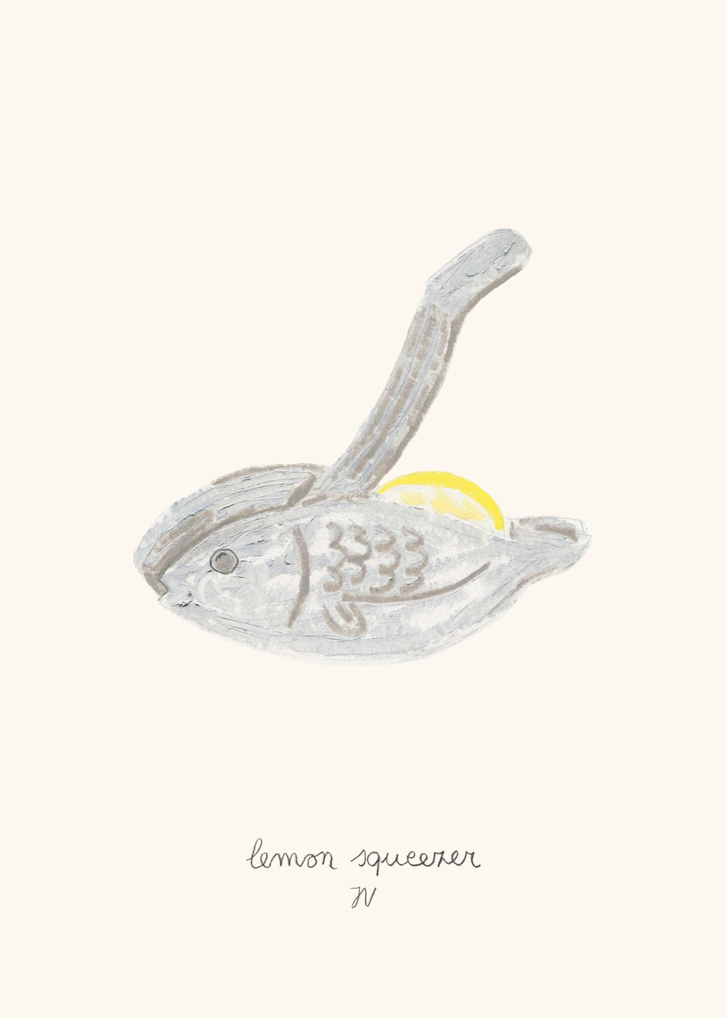 The Poster Club Art Prints Lemon Squeezer Poster 30x40 cm gelb