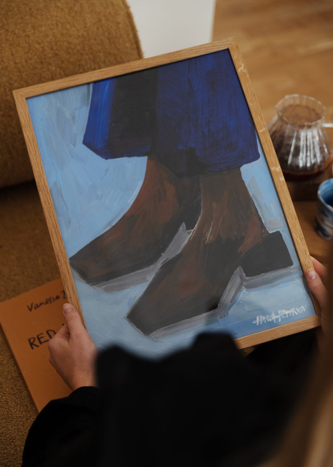 The Poster Club Art Prints Boots and Blues Poster 30x40 blau