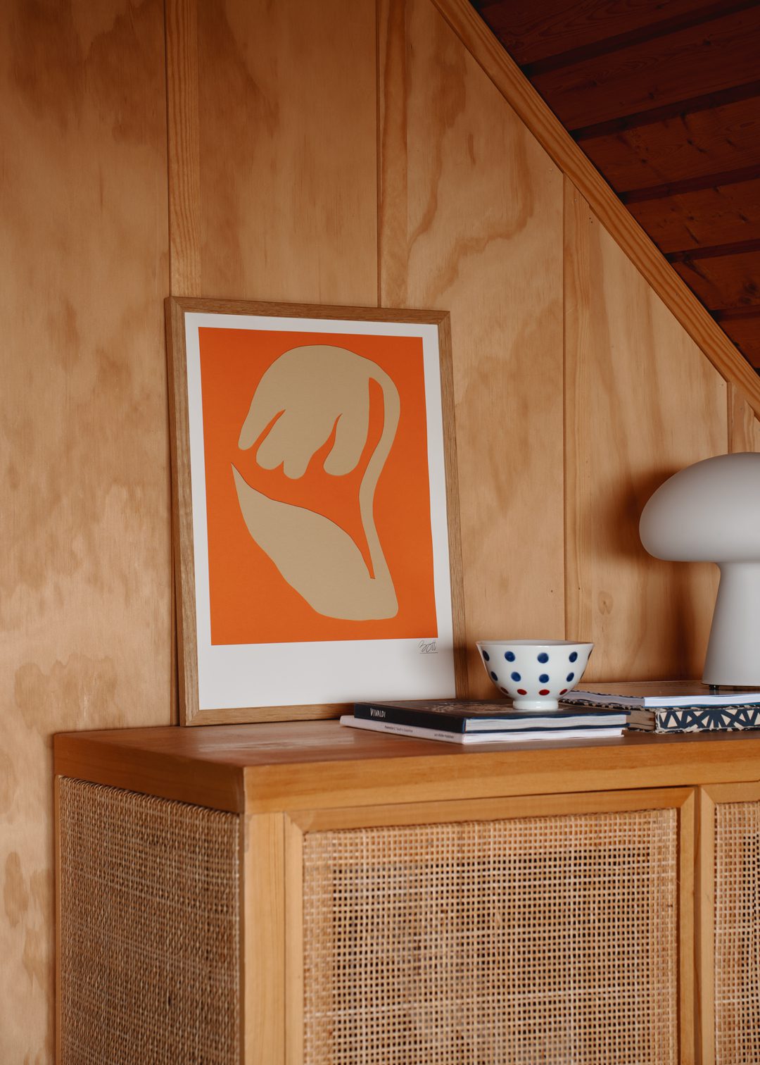 The Poster Club Secret Garden Kunstdruck A4 Botanik Orange