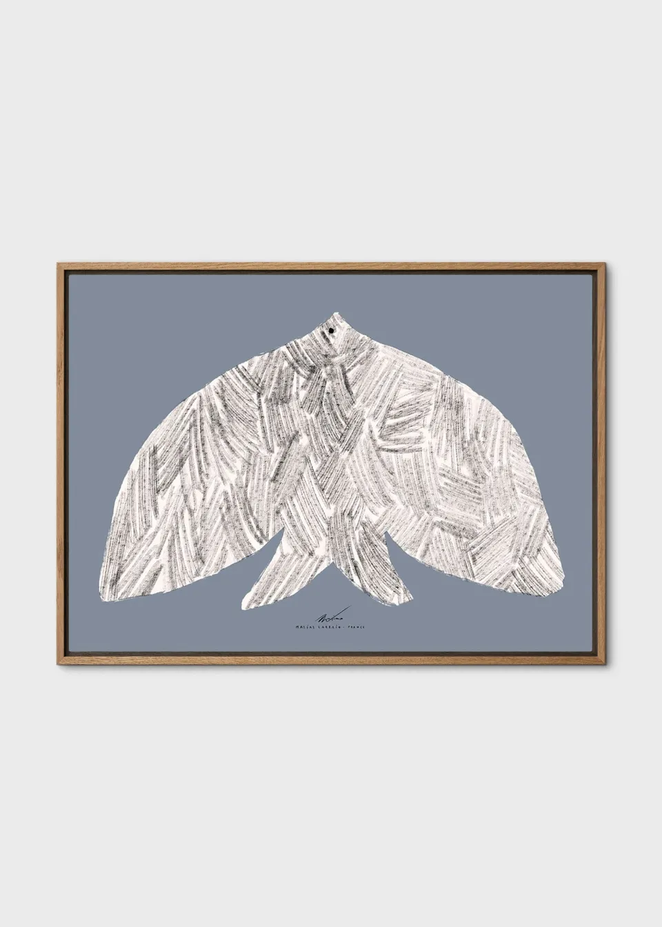 The Poster Club Art Prints Oiseau Canvas 50x70 gerahmt