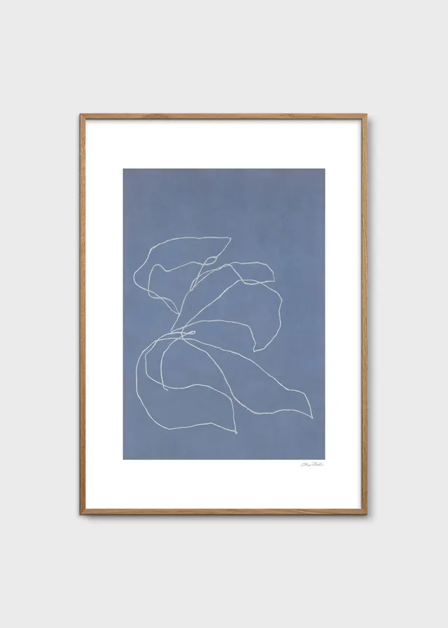 The Poster Club Art Prints Iris In The Wind Poster 50x70 blau