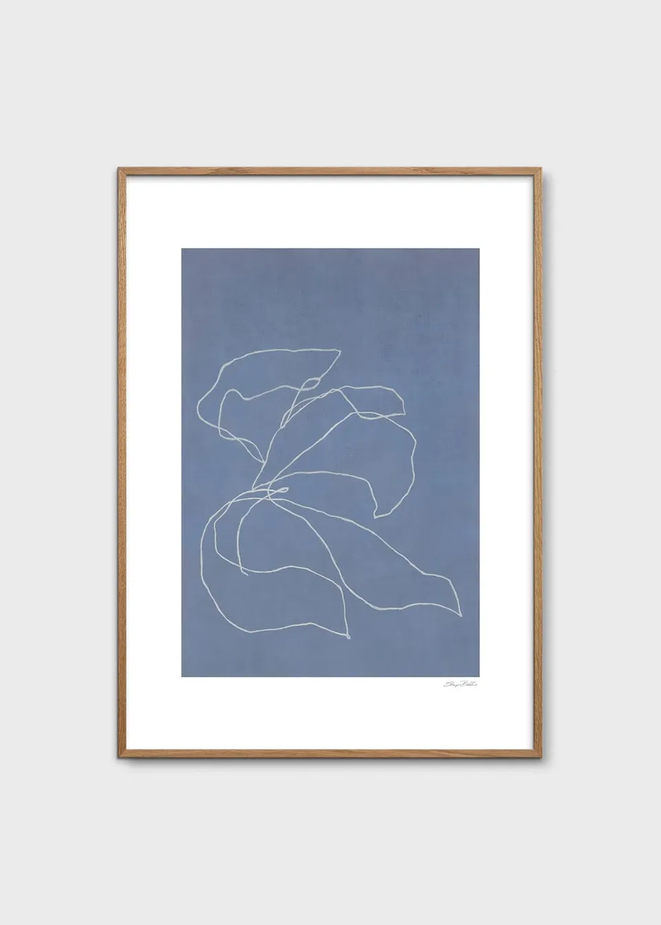 The Poster Club Art Prints Iris In The Wind Poster 50x70 blau