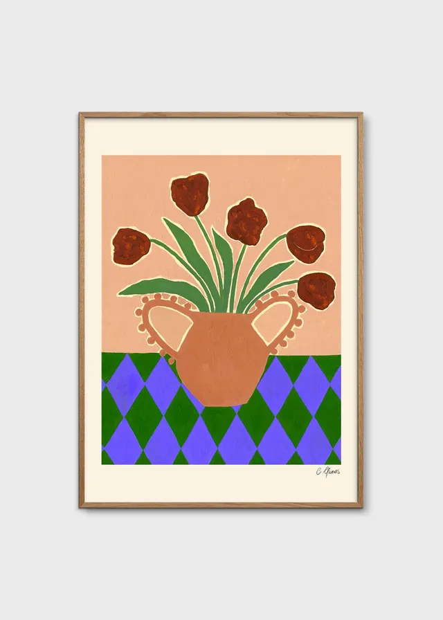 The Poster Club Red Tulips Poster 30x40 cm rot