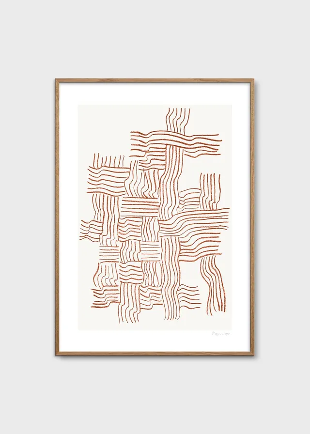 The Poster Club Art Prints Woven Poster 30x40 cm Rot