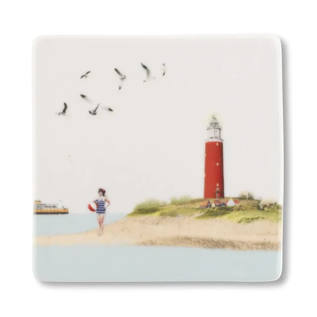 Storytiles Minis Terug op Texel Wandfliese Mini Strandmotiv