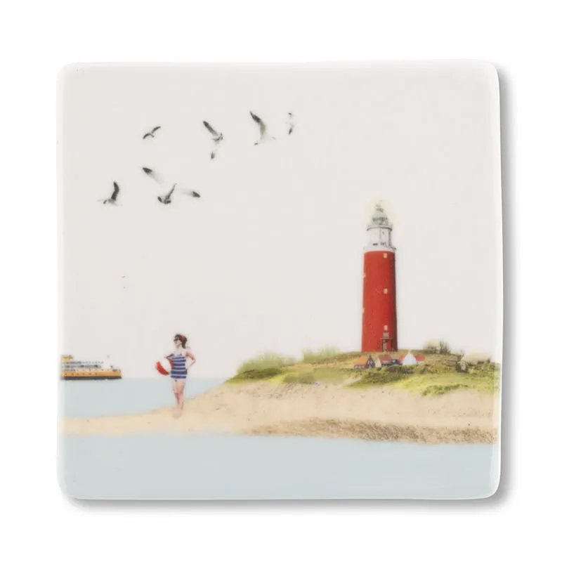 Storytiles Minis Terug op Texel Wandfliese Mini Strandmotiv