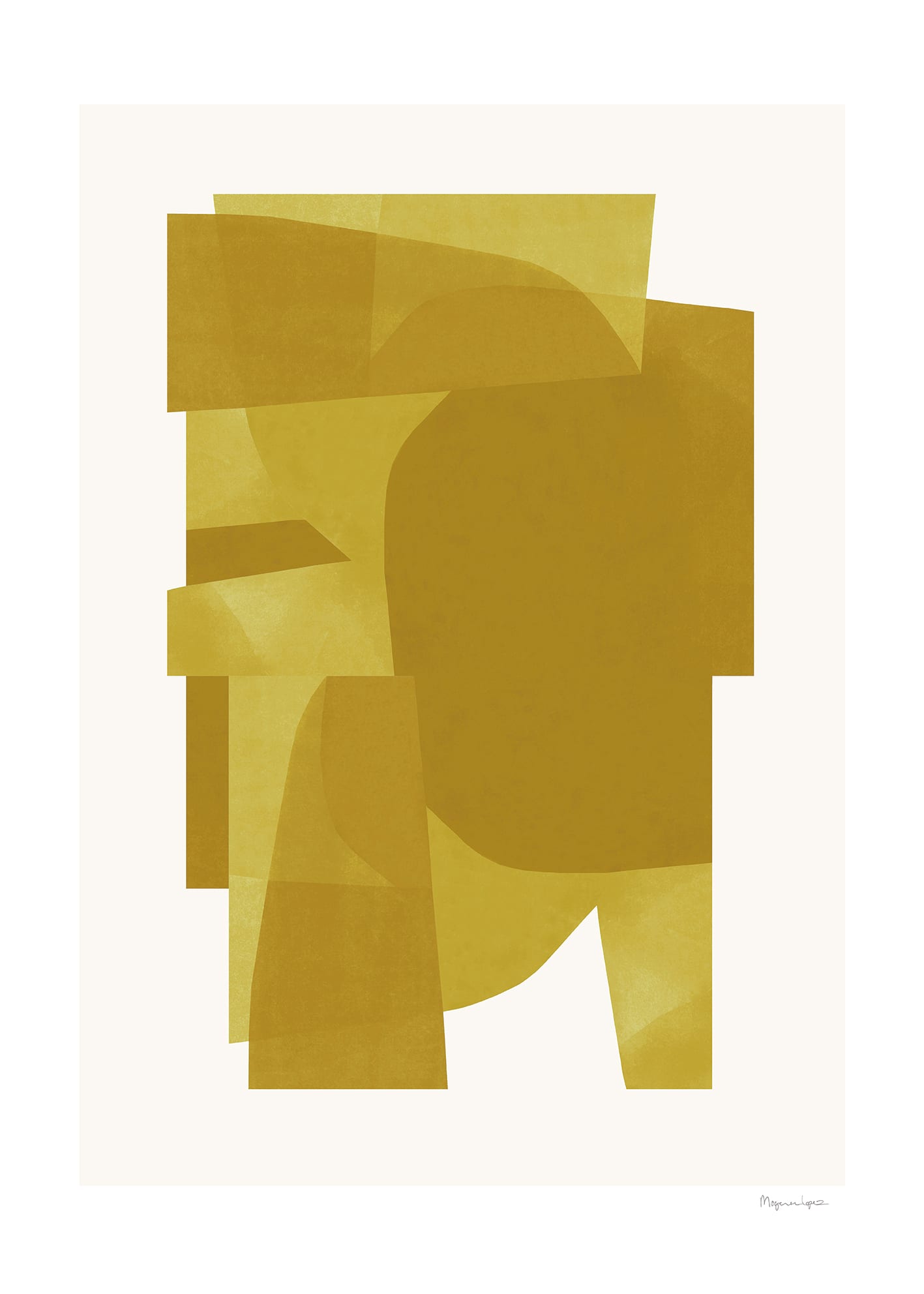 The Poster Club Art Prints Yellow Poster 30x40 cm gelb