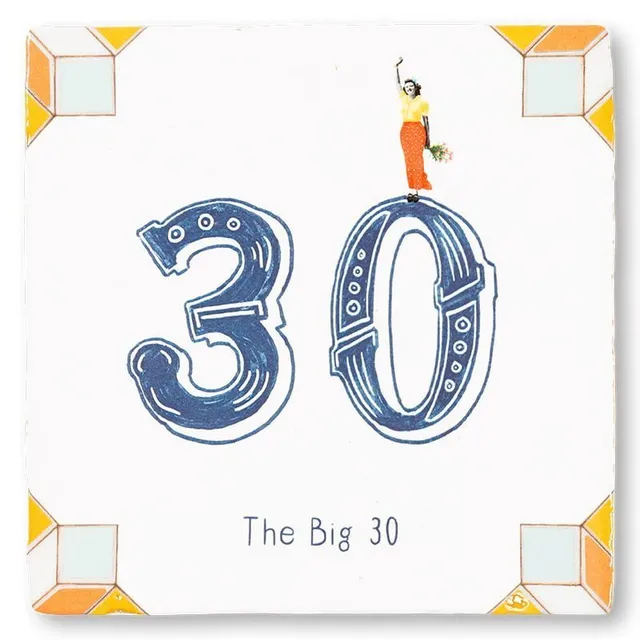Storytiles Delft blue t Meisje telt Fliese S 10x10 cm Jubiläum