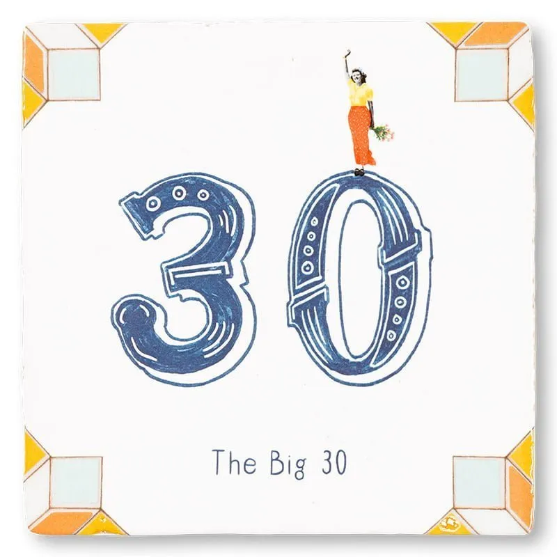Storytiles Delft blue t Meisje telt Fliese S 10x10 cm Jubiläum