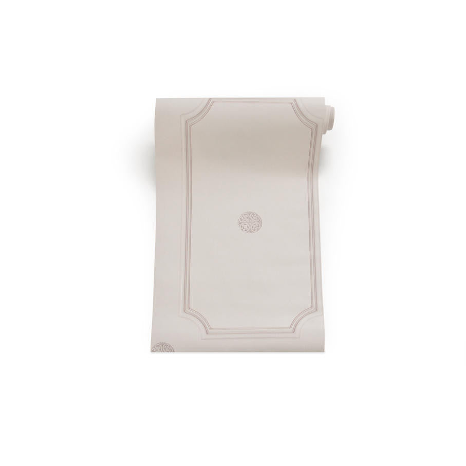 Mineheart Wallpaper Georgian Dot Tapete Cream Paneel