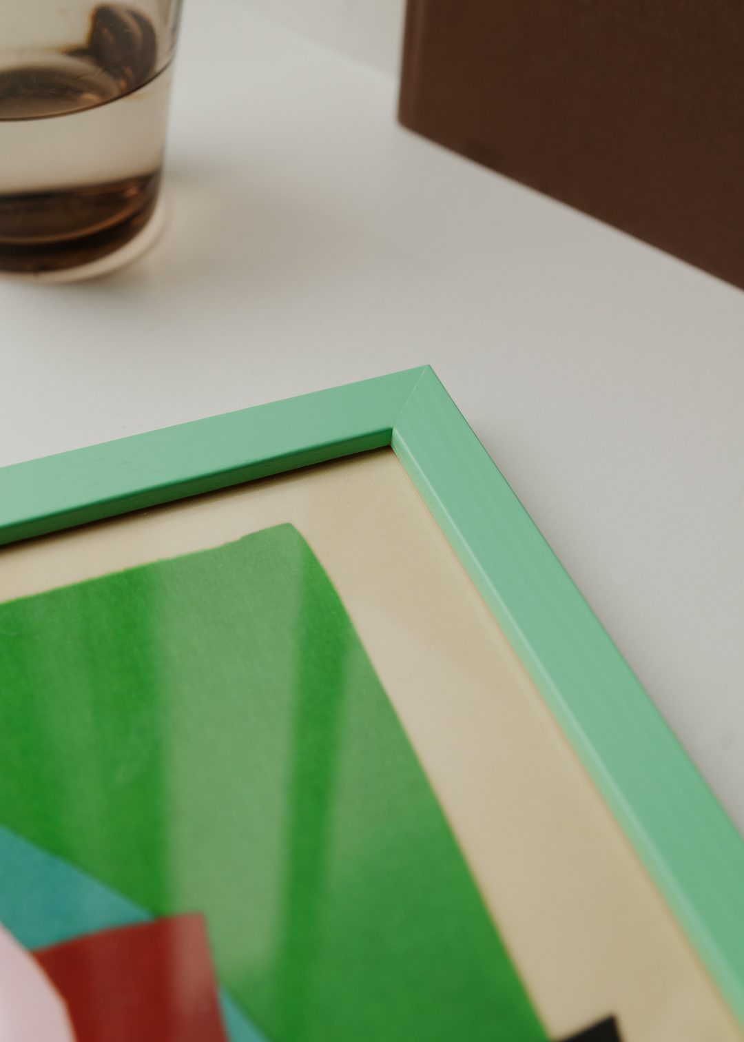 The Poster Club Mint Wood Frame Bilderrahmen A4 Holz grün