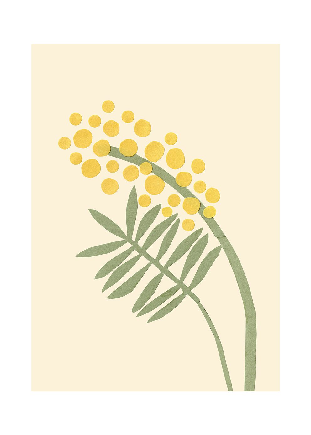 The Poster Club Art Prints Acacia Poster 30x40 cm grün-gelb