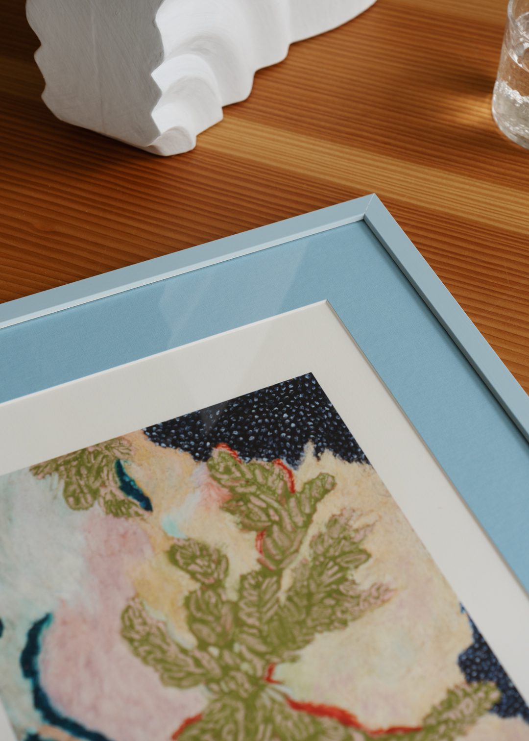 The Poster Club Frames Light Blue Wood Bilderrahmen 30x40 hellblau
