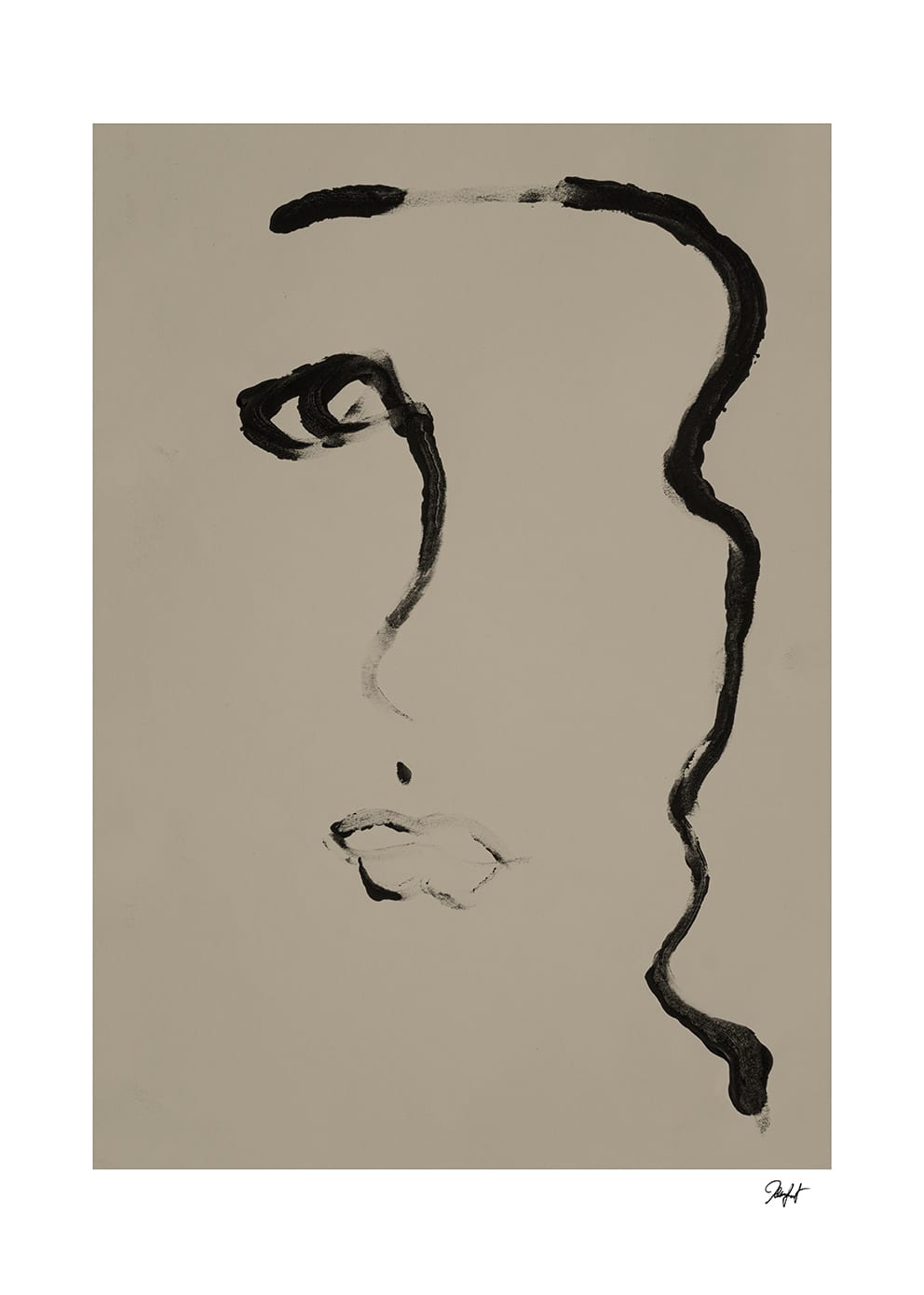 The Poster Club Dame From Broadway Kunstdruck 30x40 beige
