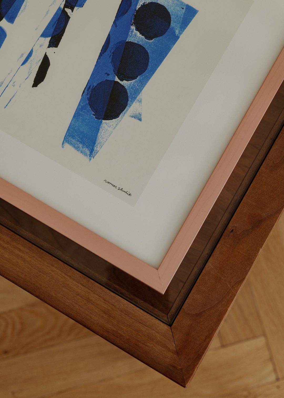 The Poster Club Art Prints Bleu à Part 02 Poster A4 blau