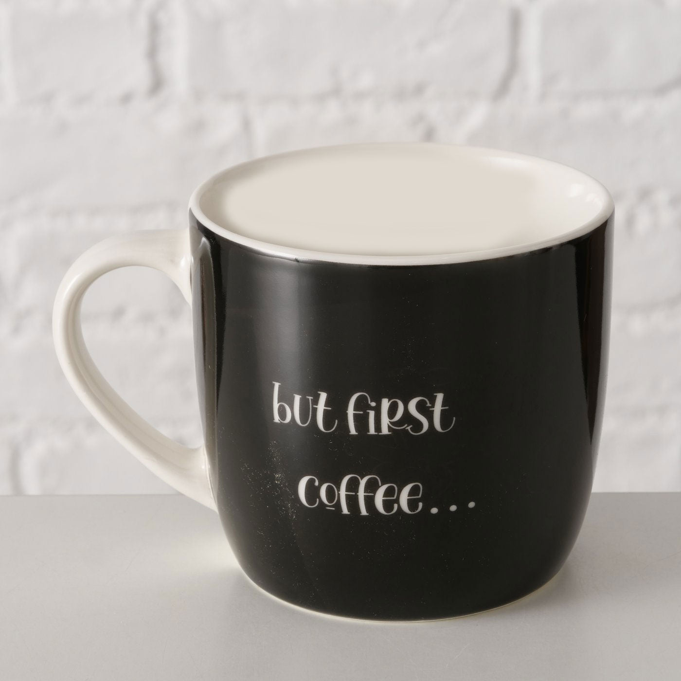 LS-LebenStil Küche & Haushalt Jumbo-Becher but first Coffee 420ml