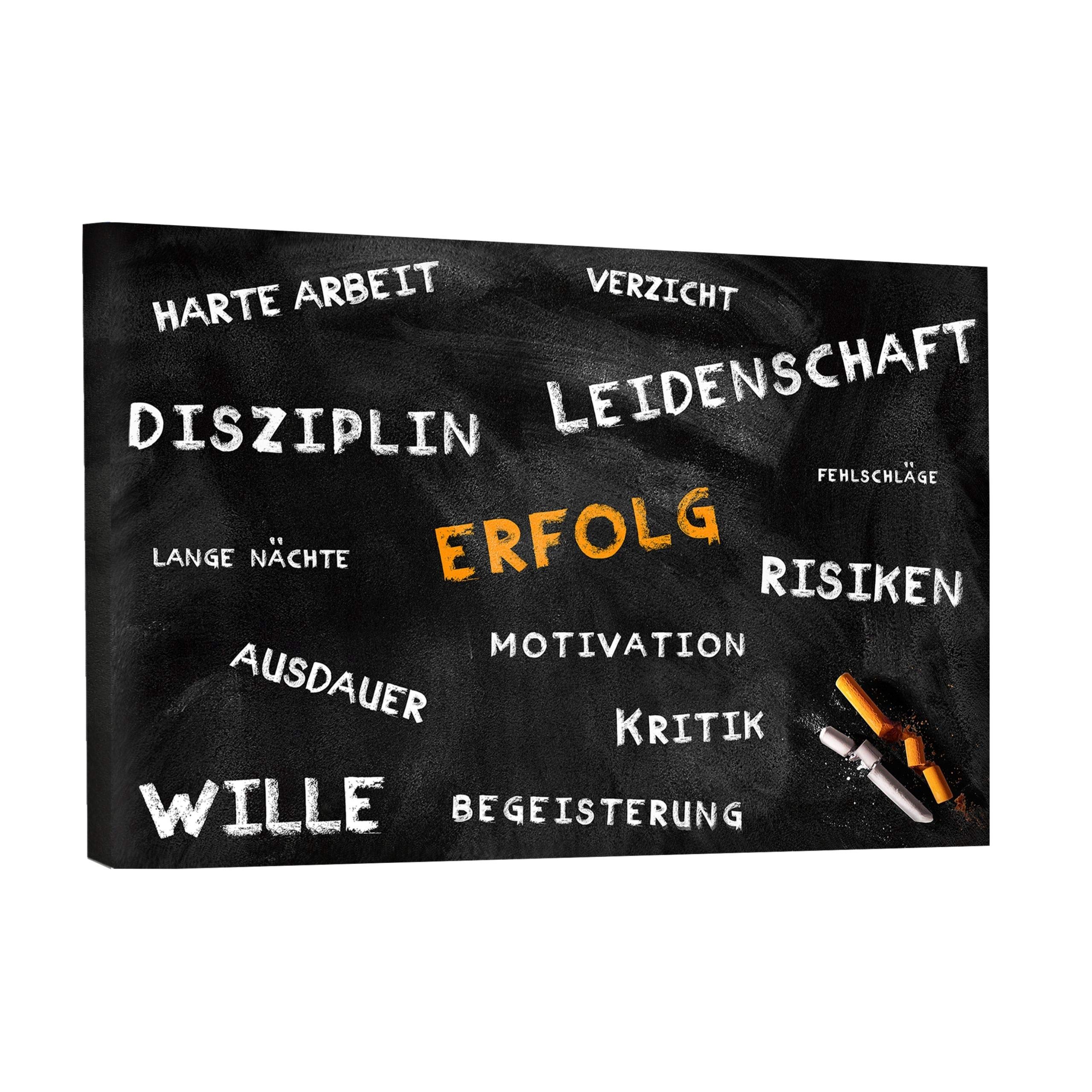 Hustling Sharks Tafel des Erfolgs Leinwandbild 45x30cm Büro
