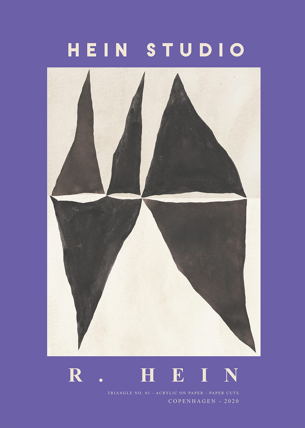 The Poster Club Art Prints Triangle no. 03 Poster 50x70 Lila