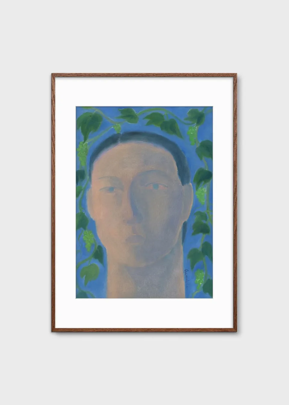 The Poster Club Art Prints Portrait Poster 30x40 cm blau